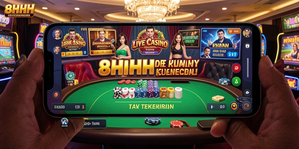 Gameplay mengesankan 8HHH dalam suasana Live Casino.