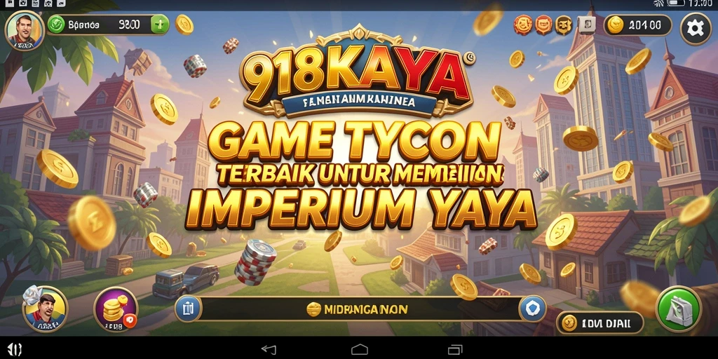 Tampilan gameplay menarik di 918KAYA dengan elemen Tycoon yang adiktif.