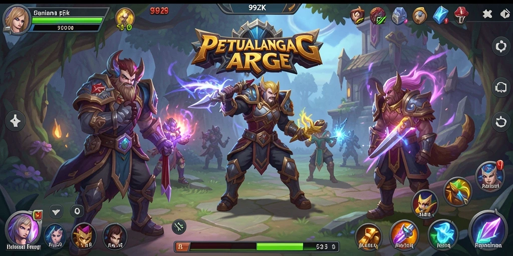 Screenshot menampilkan gameplay ARPG yang seru dan mendebarkan.