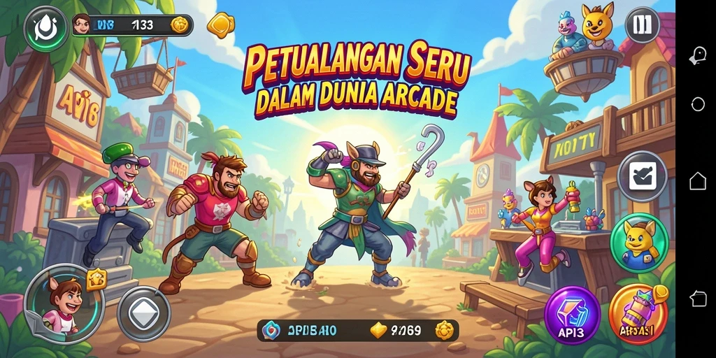 Tangkapan layar menampilkan aksi seru dari gameplay API33 yang adiktif.