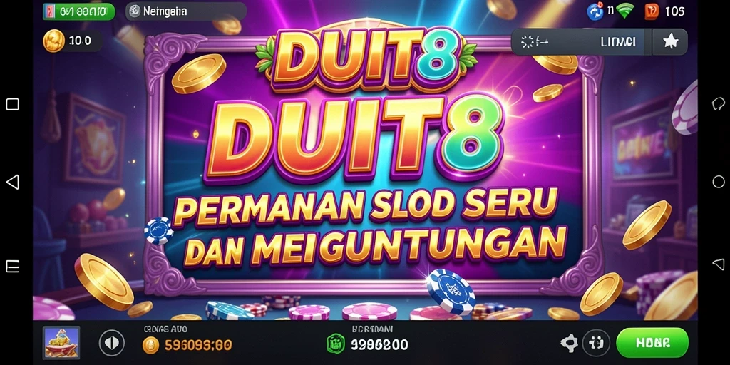 Tampilan gameplay mengasyikkan di DUIT8 dengan beragam slot menarik.