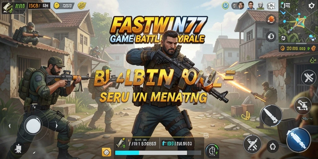 Gameplay seru dari FASTWIN77 dalam mode Battle Royale.
