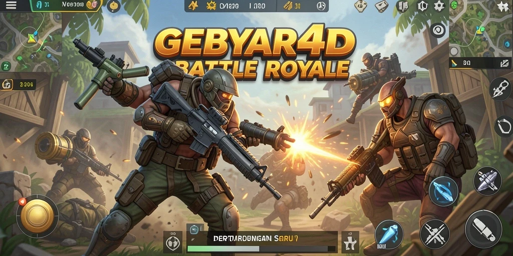 Gambar aksi seru di arena Battle Royale GEBYAR4D.