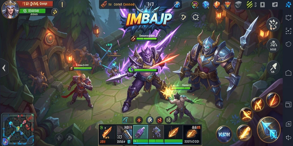 Tangkapan layar gameplay <strong>IMBAJP</strong> menampilkan pertempuran strategis yang mendebarkan.
