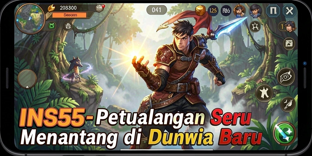 Tampilan gameplay seru dan pemandangan indah dalam INS55.