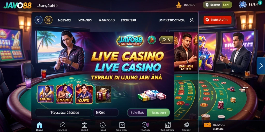 Gameplay Live Casino yang menarik dan interaktif di JAVO88.