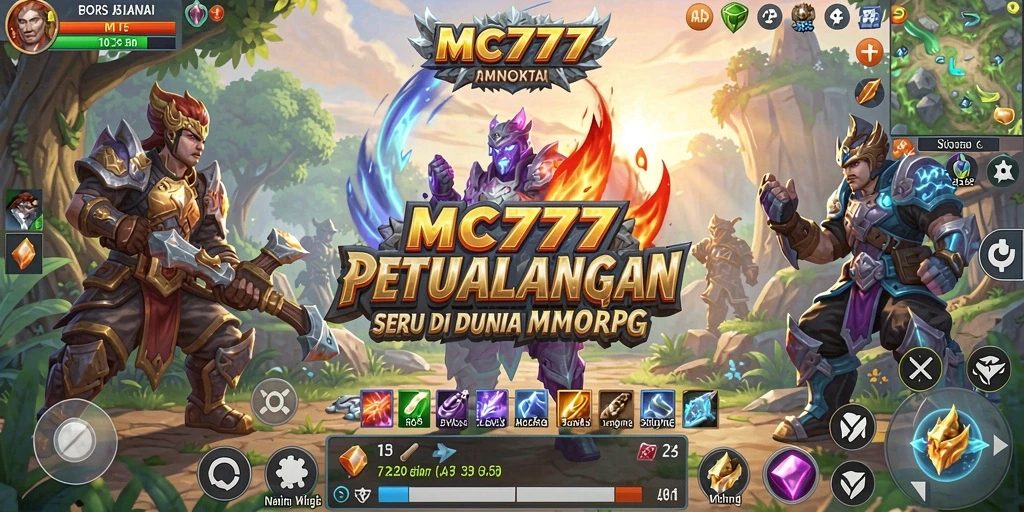 Screenshot dari gameplay seru <strong>MC777</strong> yang menampilkan petualangan dalam dunia MMORPG.