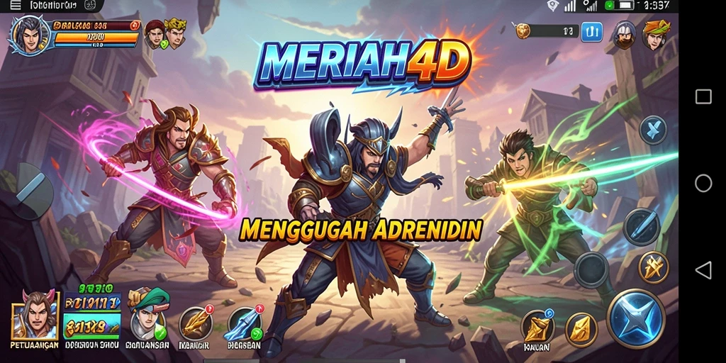 Tangkapan layar gameplay MERIAH4D yang menampilkan petualangan seru di dunia yang penuh tantangan.