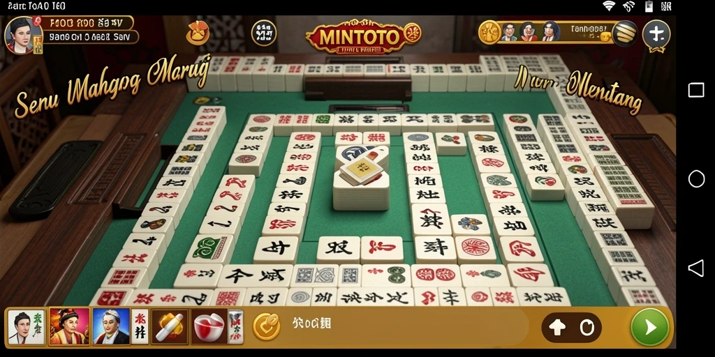 Gameplay Mahjong yang menarik dan penuh tantangan.