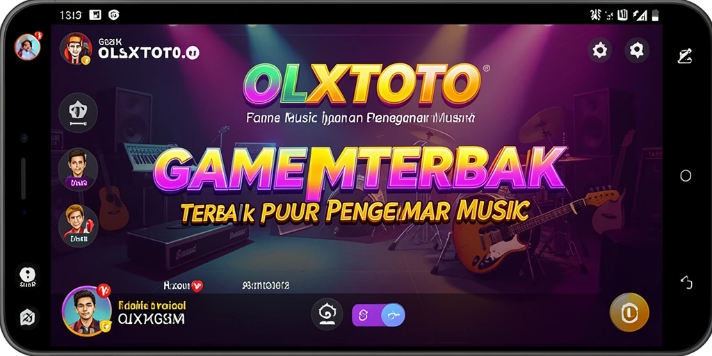 Screenshot OLXTOTO menampilkan pemain yang sedang bersaing dalam permainan musik.