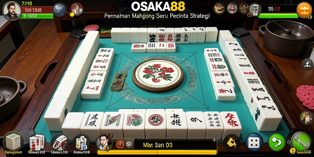 Tampilan gameplay OSAKA88 yang menarik saat bermain Mahjong.