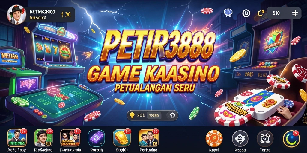Screenshot utama gameplay kasino PETIR388 yang menarik dan mengasyikkan.