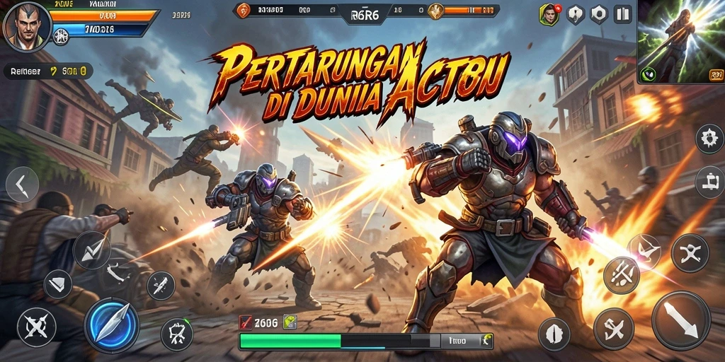 Tangkapan layar R6R6 menunjukkan pertarungan seru dengan grafis memukau.