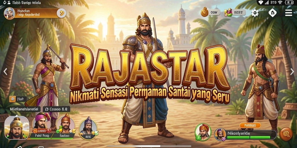 Tampilan gameplay seru dan menantang di RAJASTAR.