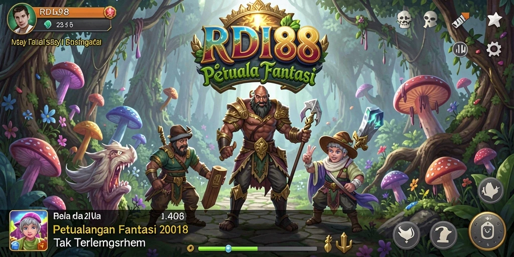 Tangkapan layar RDI88 menunjukkan aksi pertarungan yang mendebarkan di dalam dunia RPG.