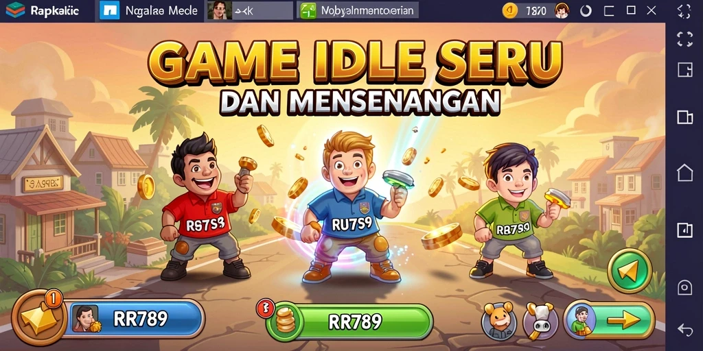 Tampilan gameplay RR789 yang menampilkan elemen Idle yang menarik.