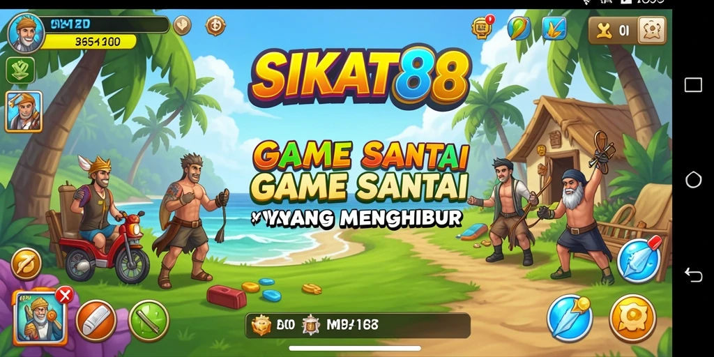 Tangkapan layar SIKAT88 menampilkan gameplay yang ceria dan menarik.