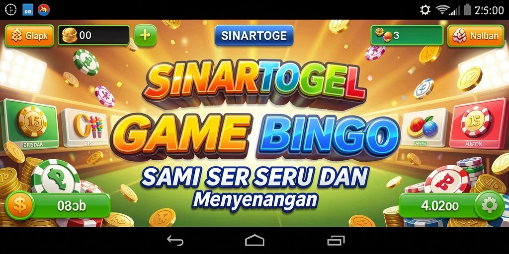 Tangkapan layar utama gameplay Bingo SINARTOGEL yang menyenangkan.