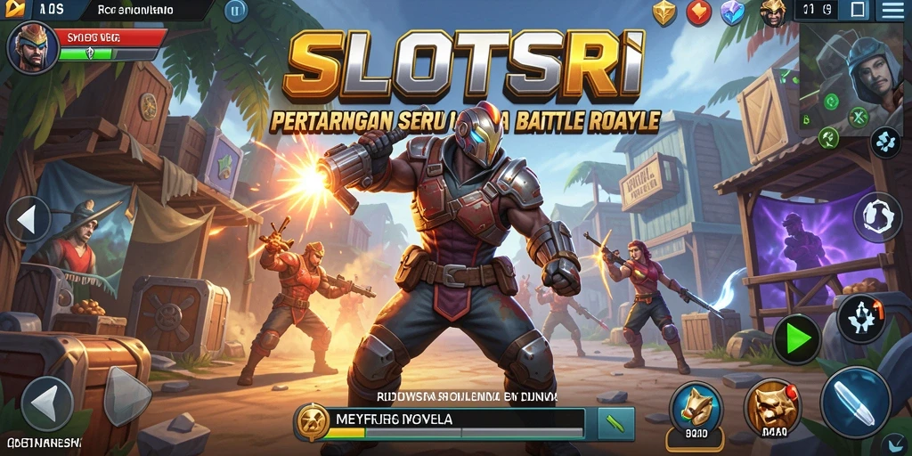 Tampilan seru gameplay SLOTSRI di arena Battle Royale.